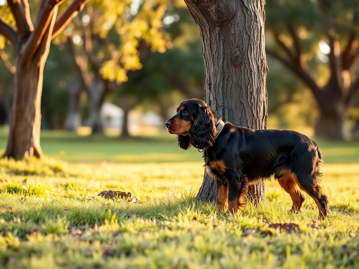 Robuck inspecting trees on a Central Coast property